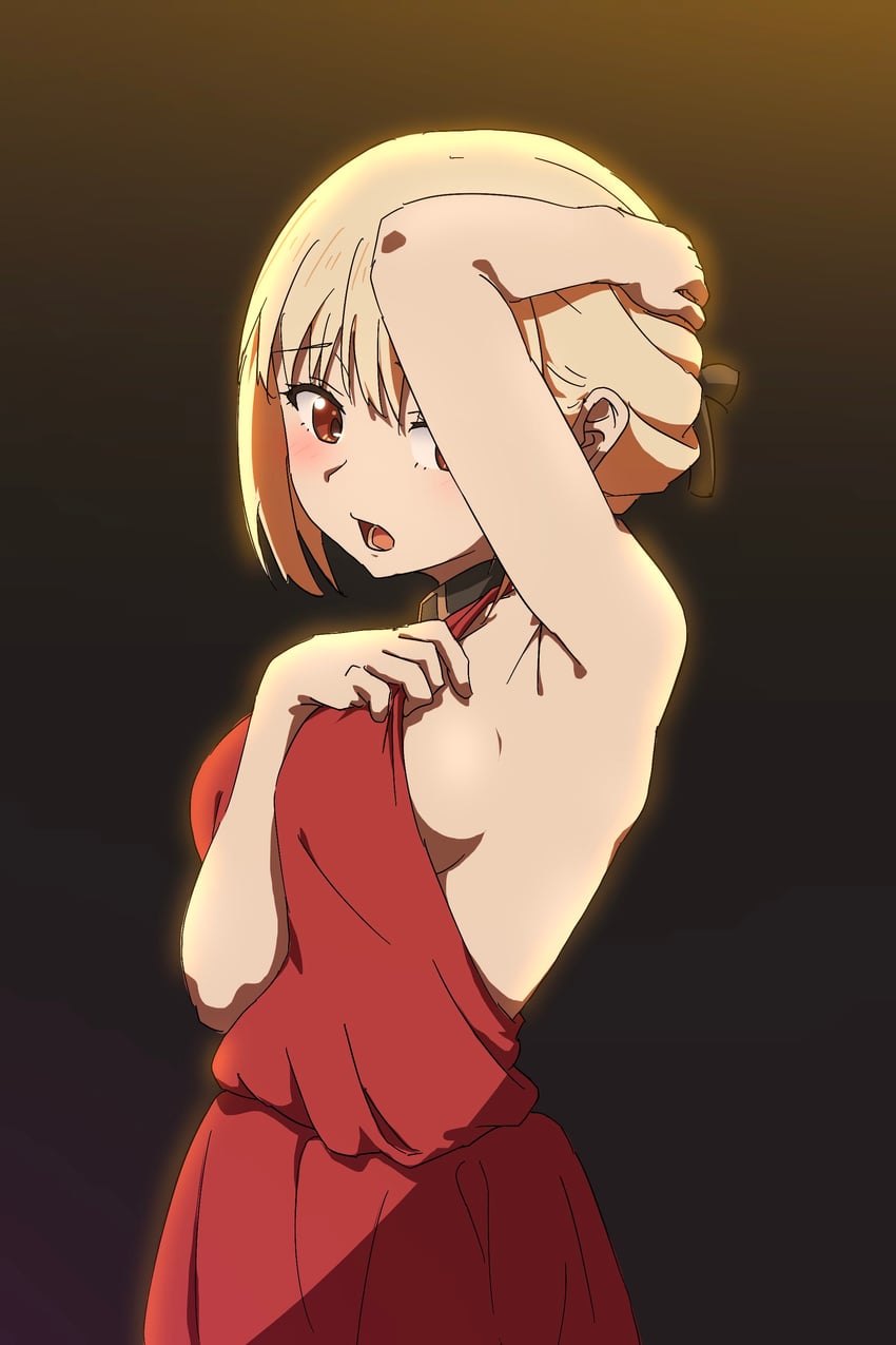 nishikigi chisato (lycoris recoil) drawn by oekakiism