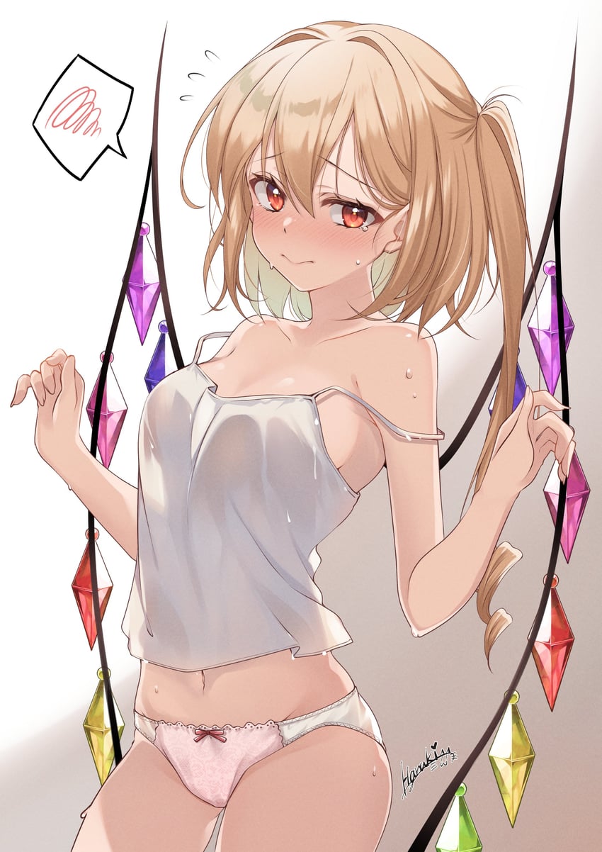 flandre scarlet (touhou) drawn by haruki_(colorful_macaron)