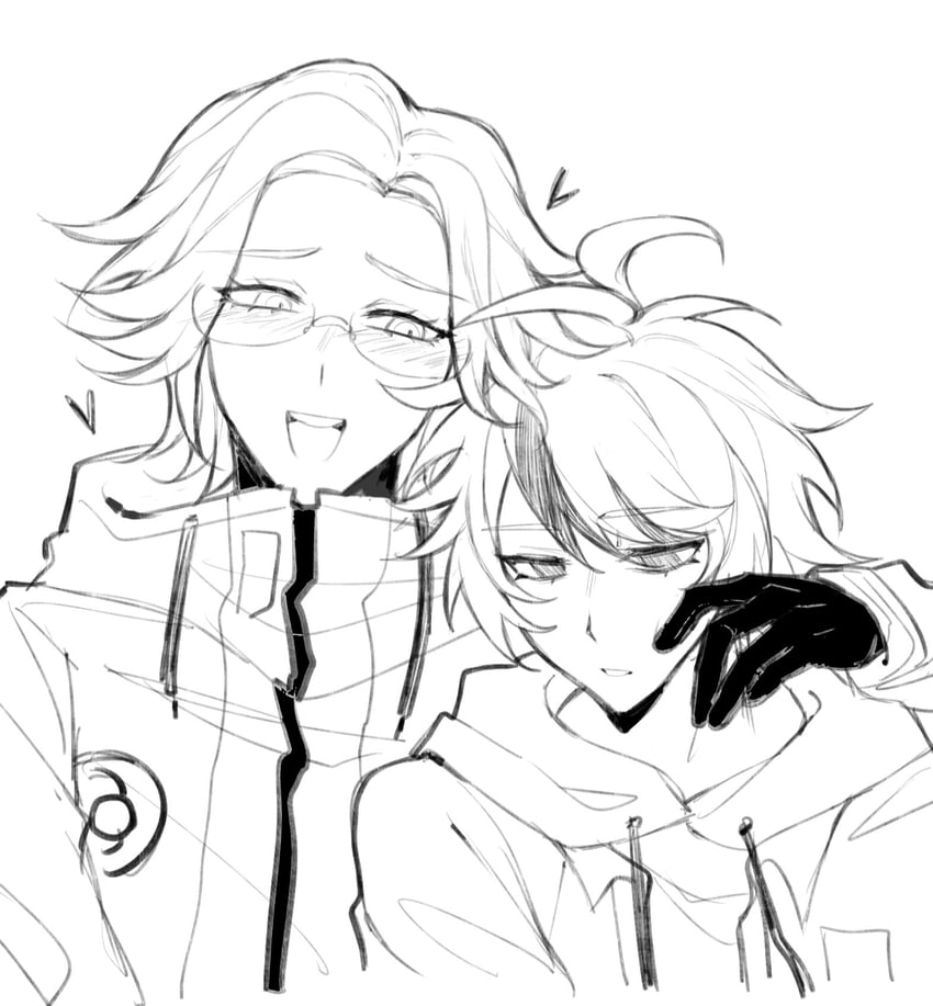 aotsuki eito and sumino takumi (the hundred line -last defense academy-) drawn by shatang20993556