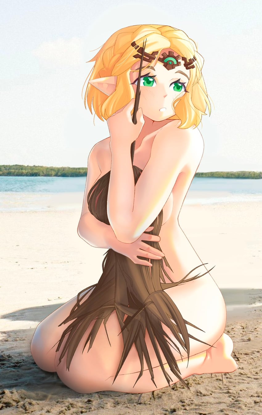 princess zelda (the legend of zelda and 1 more) drawn by croissantjpeg