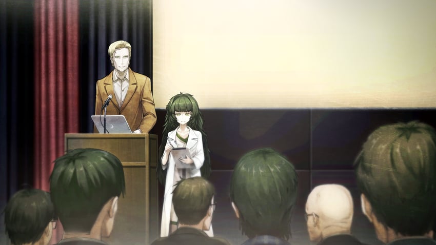 hiyajou maho and alexis leskinen (steins;gate and 1 more) drawn by huke