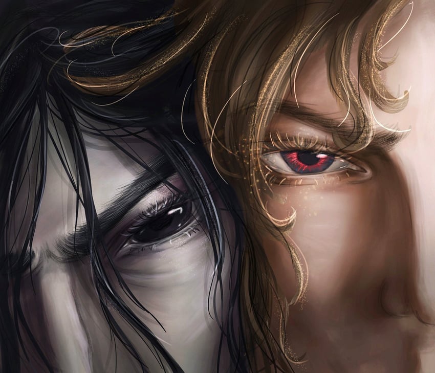 sanguinius and konrad curze (warhammer 40k) drawn by kathy-rah