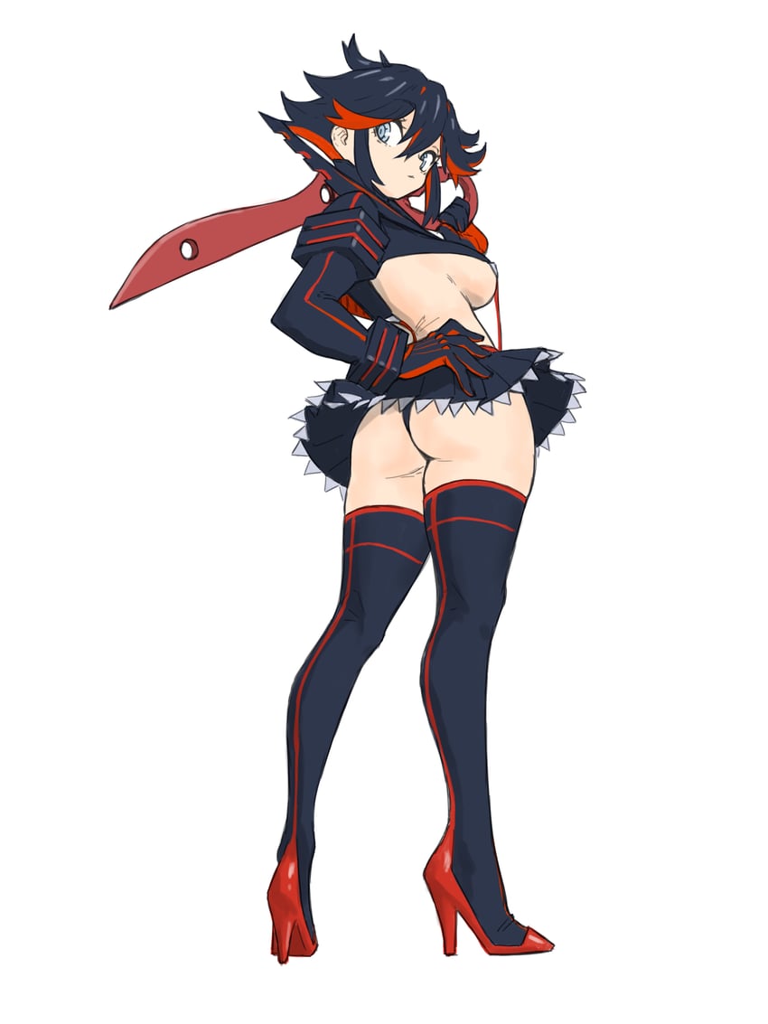 matoi ryuuko and senketsu (kill la kill) drawn by toshinoshin