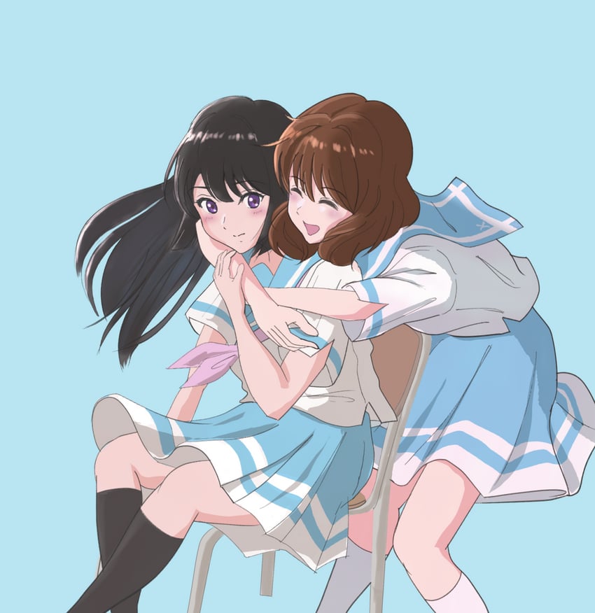 oumae kumiko and kousaka reina (hibike! euphonium) drawn by sudachi_(kkhk2225)
