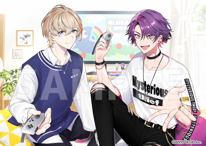 watarai hibari and fura kanato (nijisanji) drawn by momota_rou