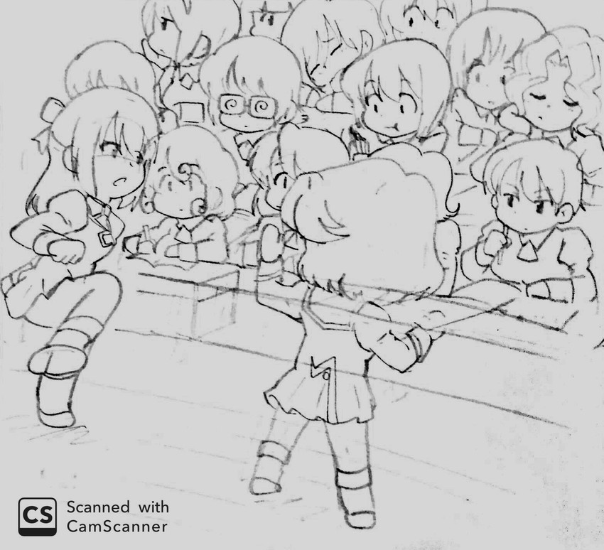 black delmo, golden delmo, rie petoriyacowa, black delmo leader, rika, and 10 more (aika and 1 more) drawn by kuroyoshi