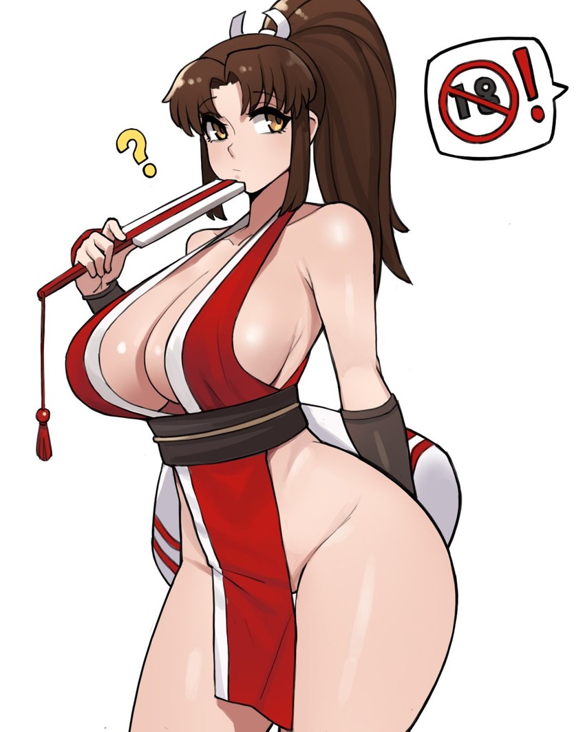 shiranui mai (the king of fighters and 1 more) drawn by donburi_(donburikazoku)