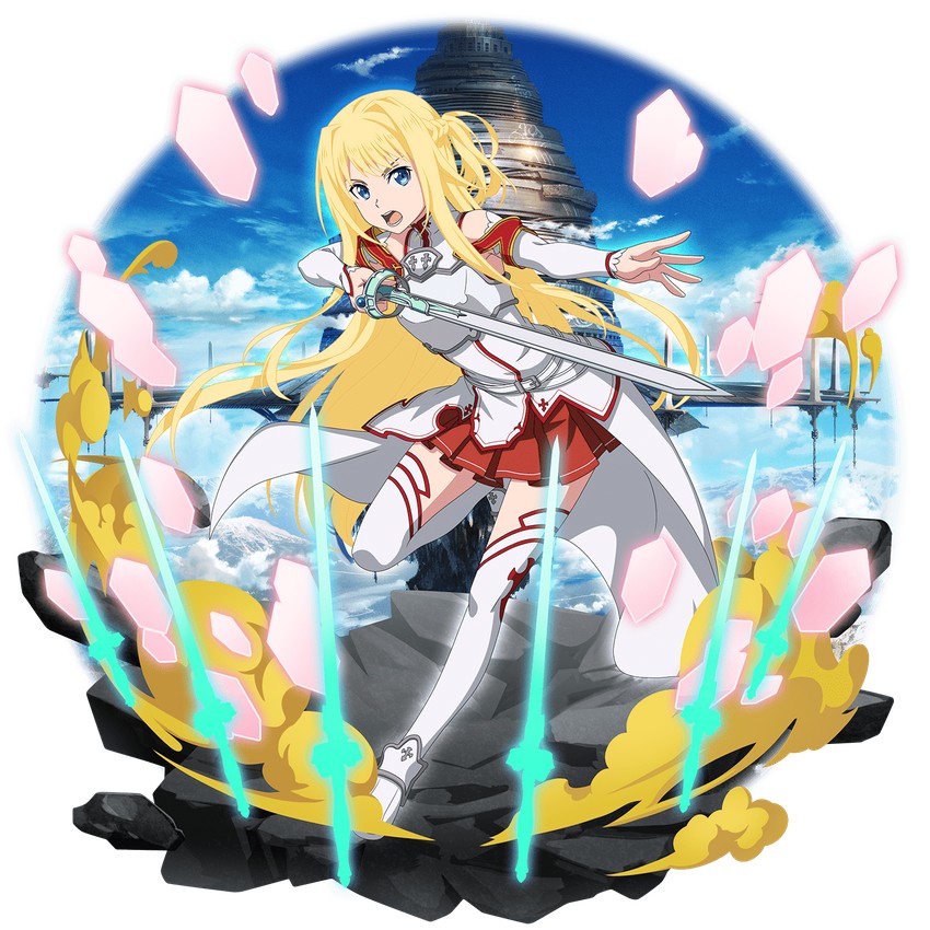asuna and alice zuberg (sword art online and 2 more)