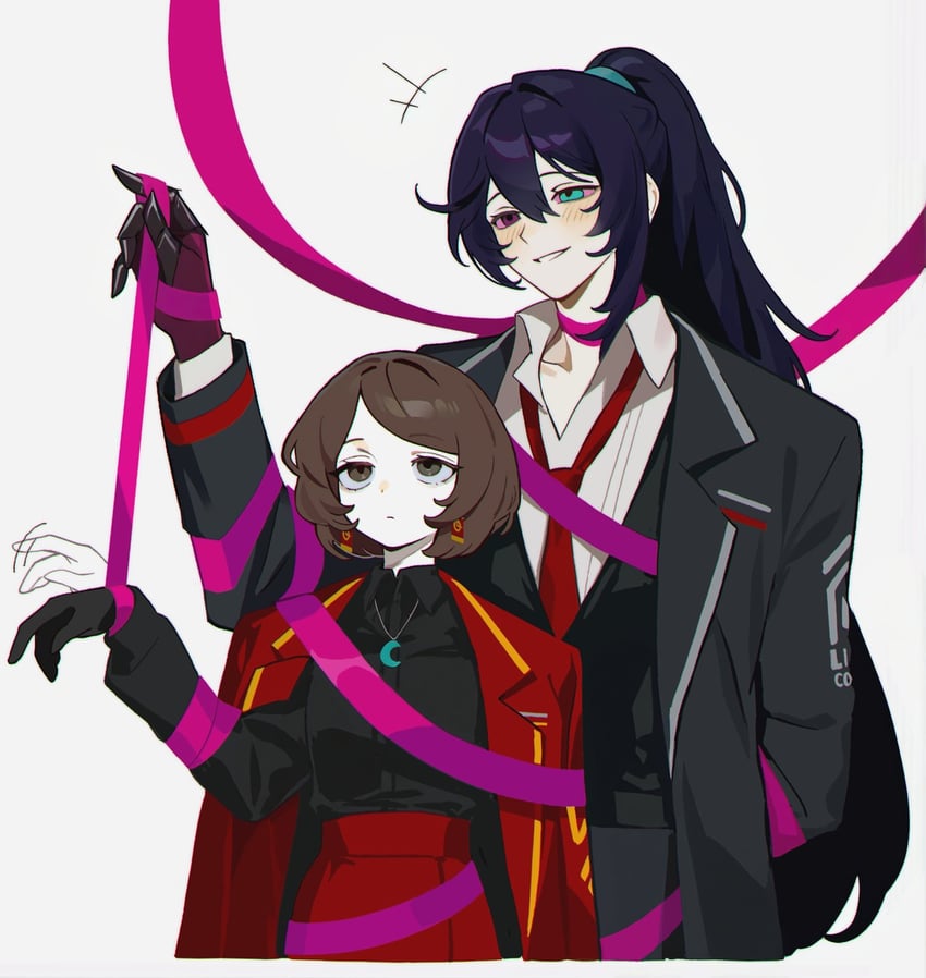 hong lu and moony (project moon and 1 more) drawn by past_desiderium