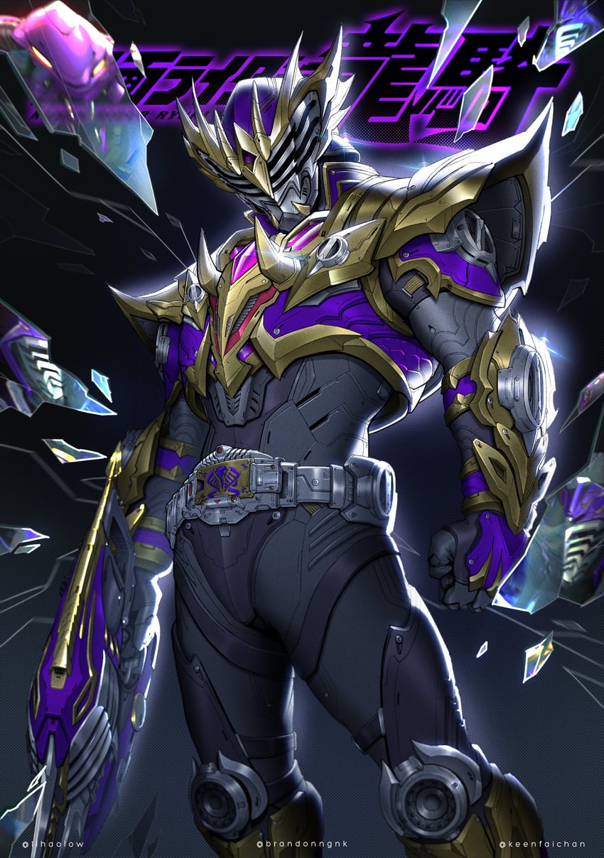 kamen rider ouja, venosnaker, and kamen rider ouja survive (kamen rider and 2 more) drawn by keen_fai, lihaolow, and nekokang1