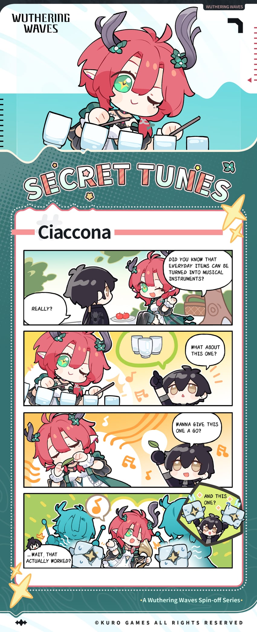 rover, male rover, and ciaccona (wuthering waves) drawn by fanniko