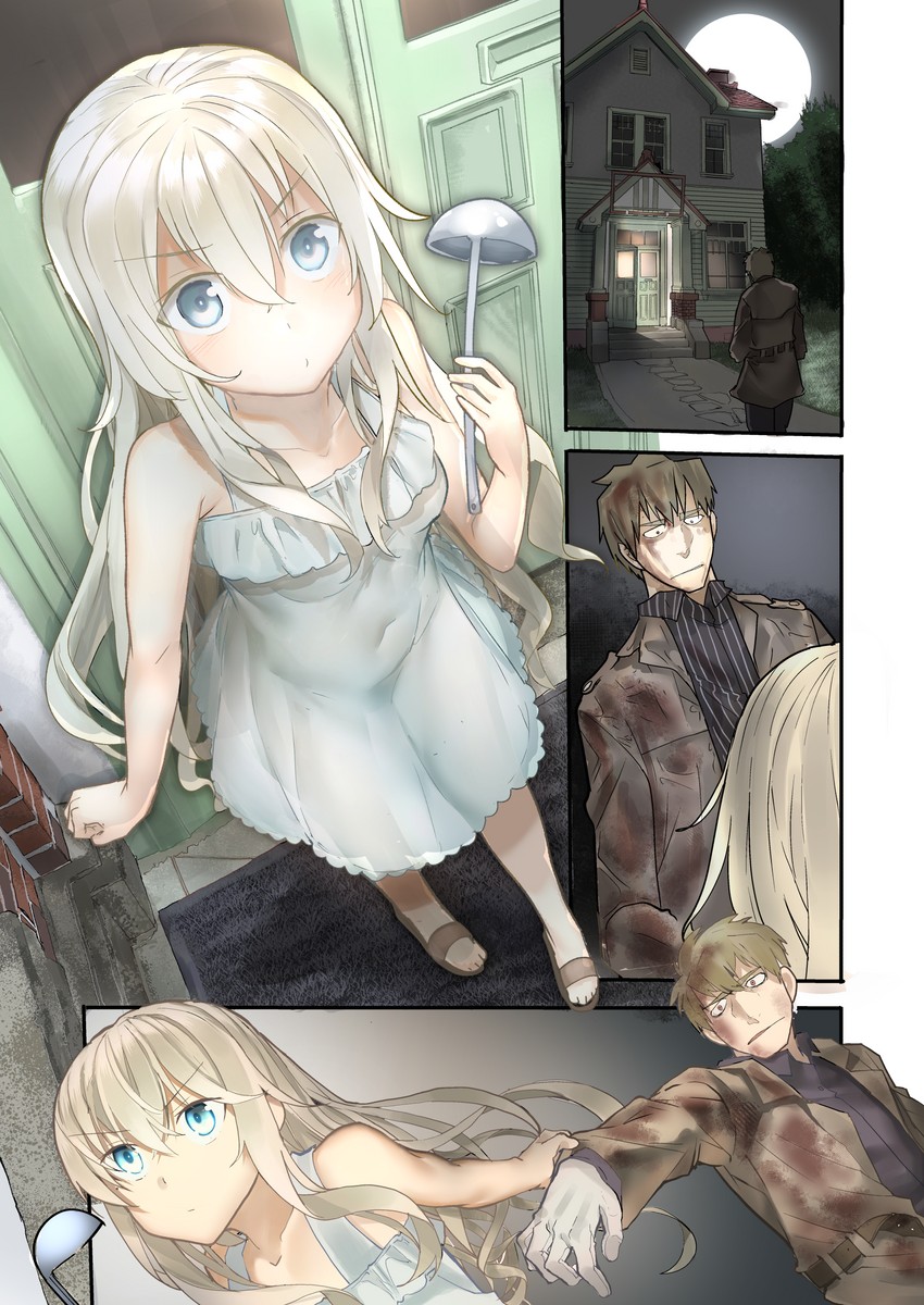 artificial angel and oliver (original) drawn by araido_kagiri
