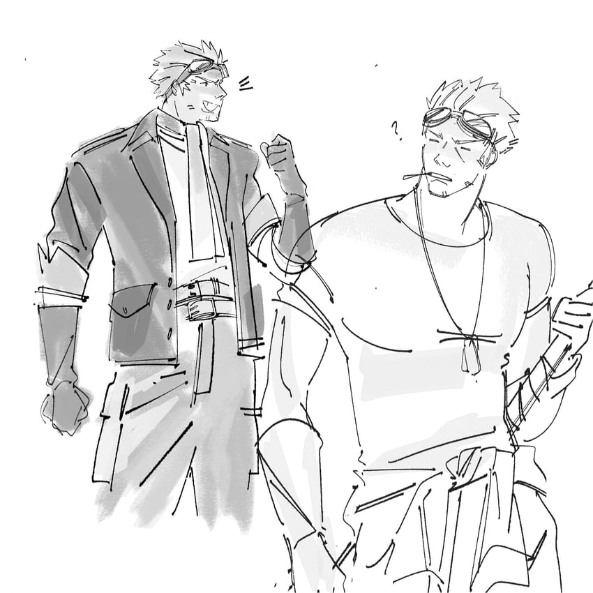 cid highwind (final fantasy and 1 more) drawn by lentymet