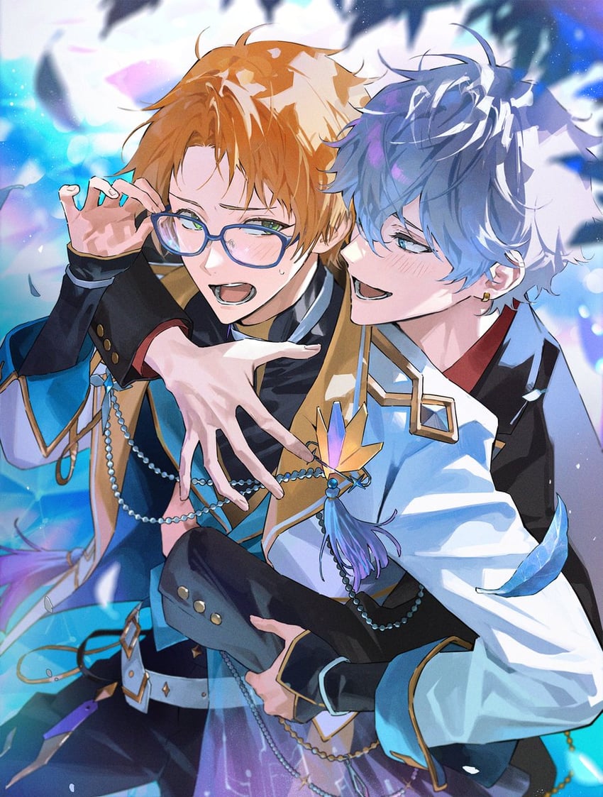 sena izumi and yuuki makoto (ensemble stars!) drawn by chanoo_artz
