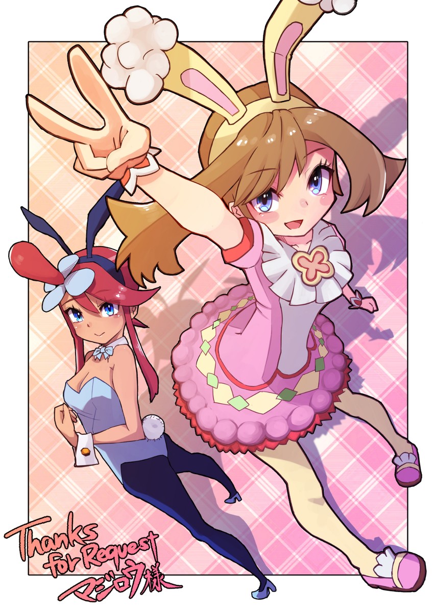 may and skyla (pokemon and 2 more) drawn by yottur