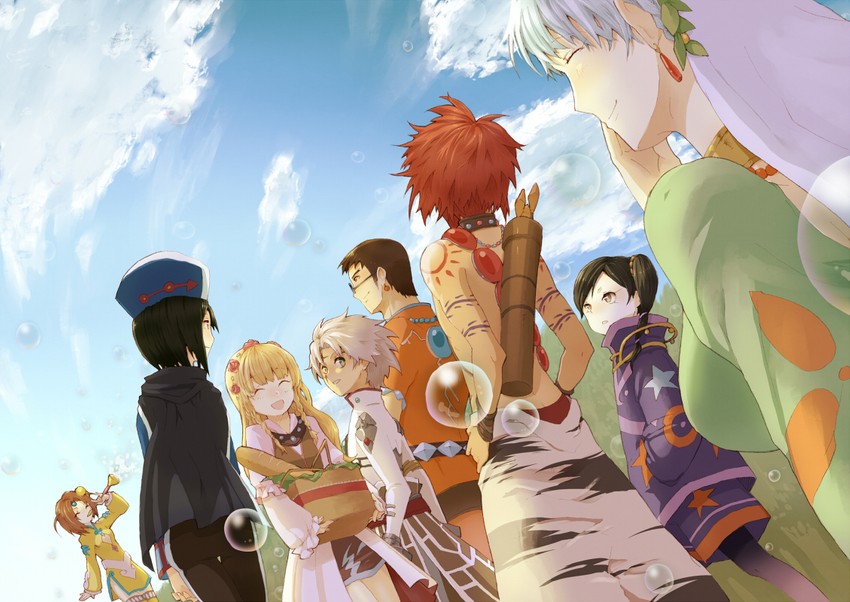 chloe valens, senel coolidge, norma beatty, shirley fennes, jay, and 3 more (tales of and 1 more) drawn by misoshiru_utoma