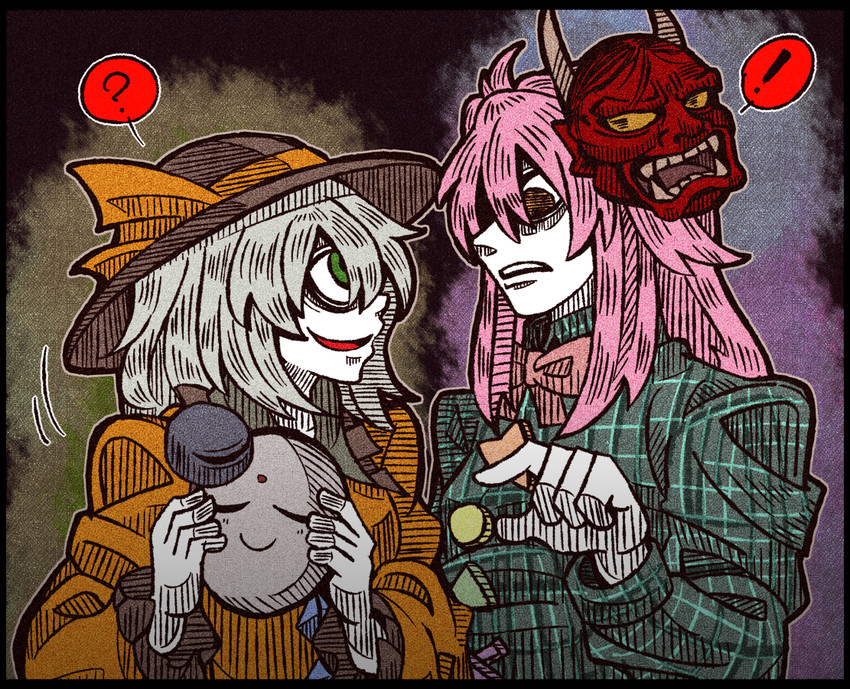 komeiji koishi and hata no kokoro (touhou) drawn by suenari_(peace)