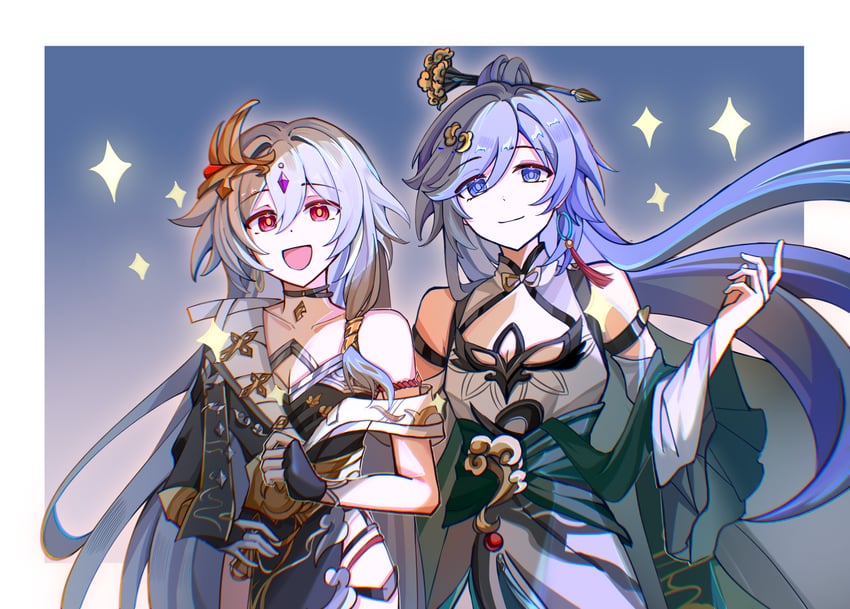 fu hua and herrscher of sentience (honkai and 1 more) drawn by touxiangshibenrenbiewenle