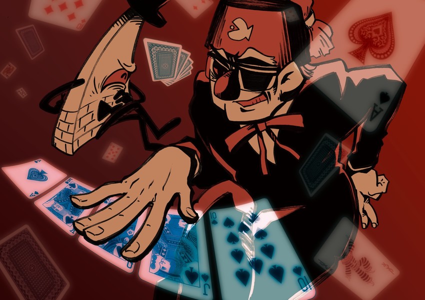 bill cipher and grunkle stan (gravity falls) drawn by melon_(melon_cream_soda)