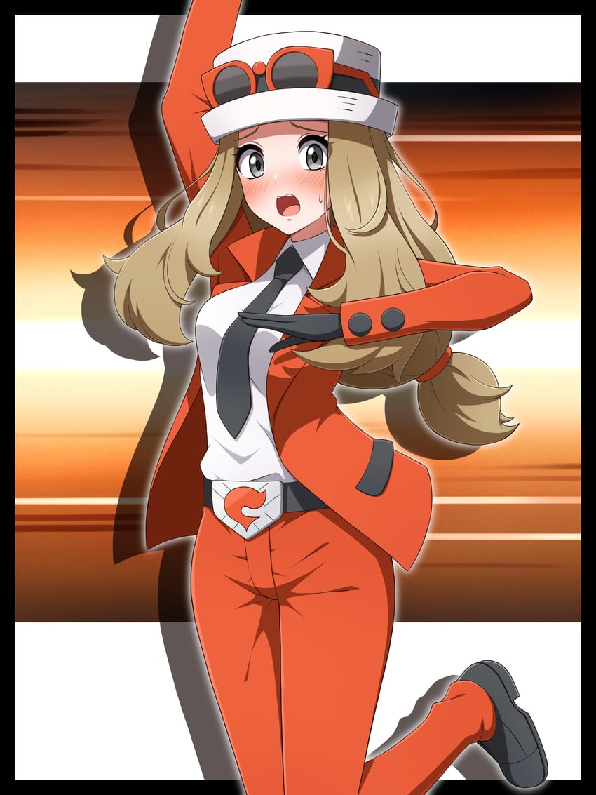 serena (pokemon and 1 more) drawn by shabana_may