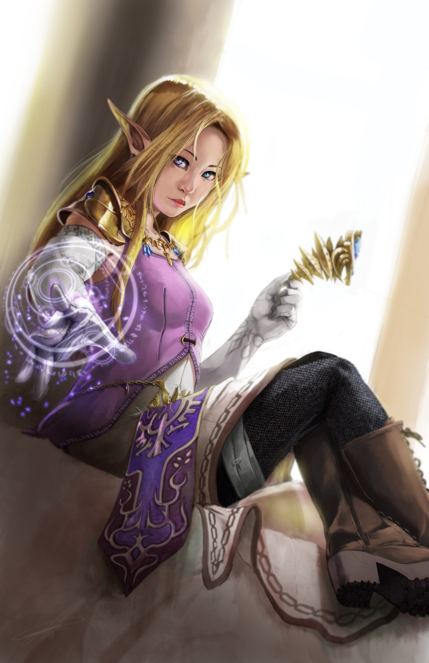 princess zelda (the legend of zelda and 2 more) drawn by robert_knight