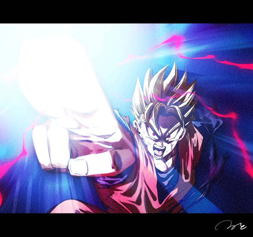 son gohan (dragon ball and 3 more) drawn by ruto830
