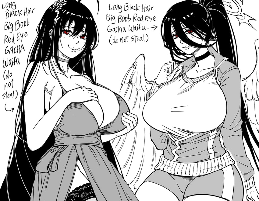 taihou and hasumi (blue archive and 1 more) drawn by bb_(baalbuddy)