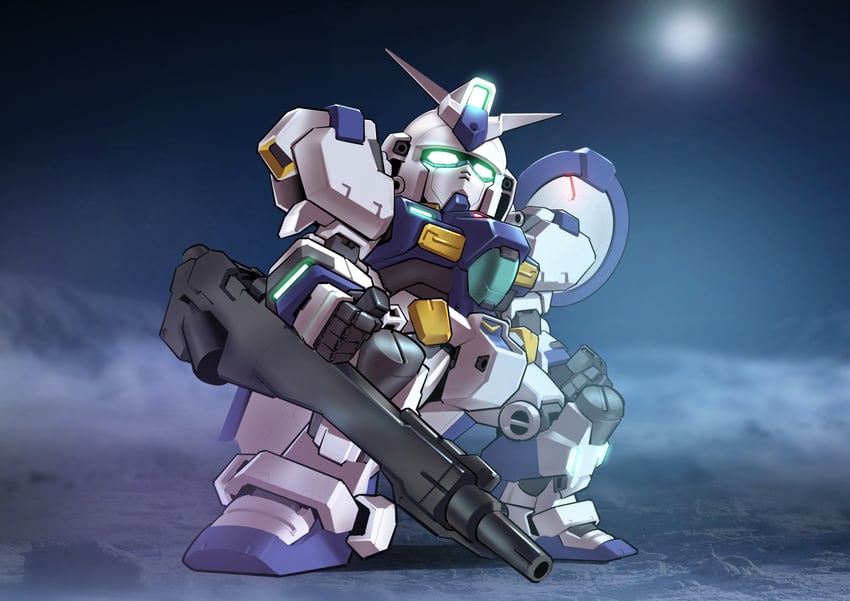 gundam gp-00 blossom (gundam and 3 more) drawn by zakuma