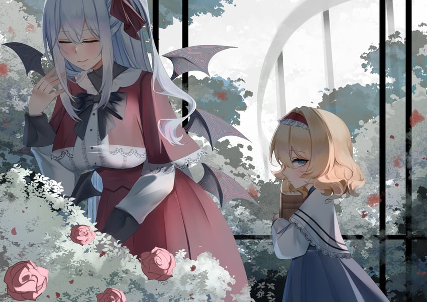 alice margatroid and shinki (touhou) drawn by no_noru