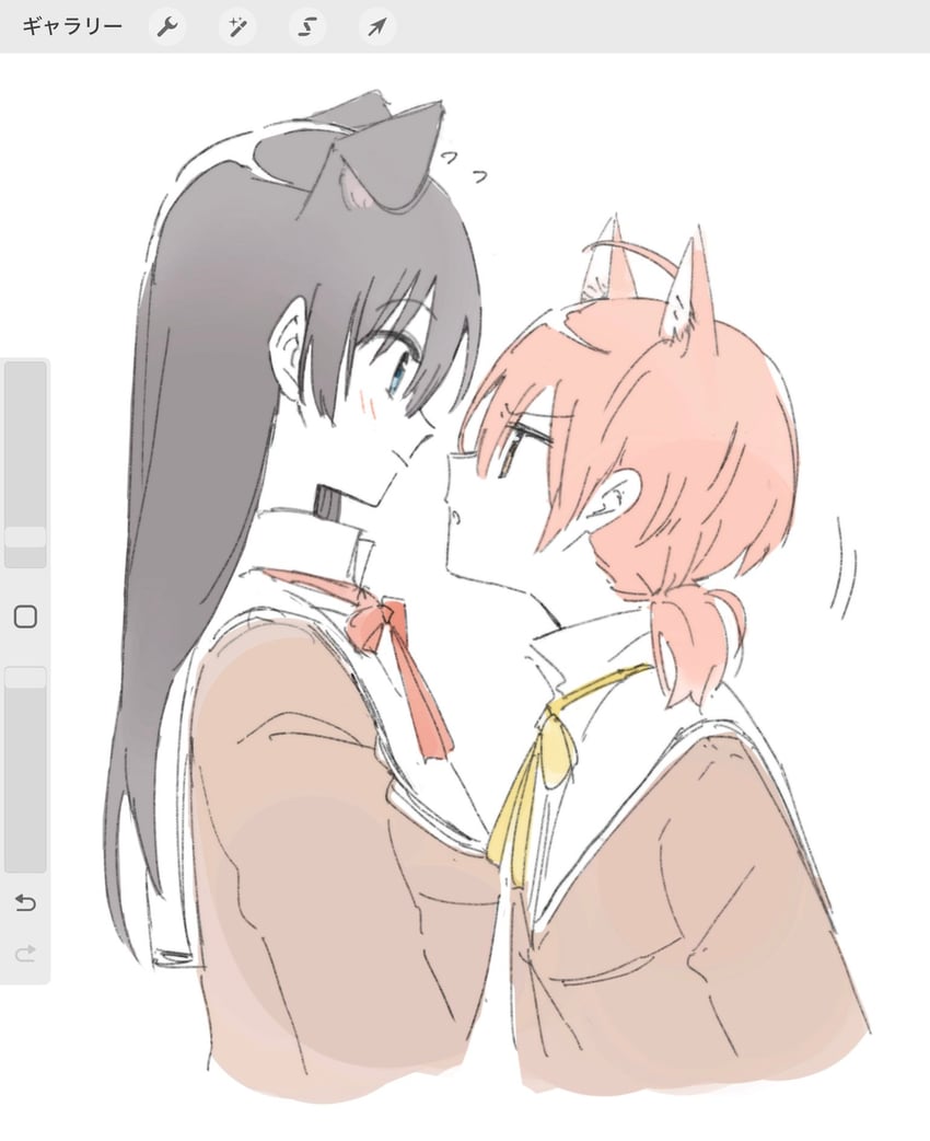 koito yuu and nanami touko (yagate kimi ni naru) drawn by nyamo