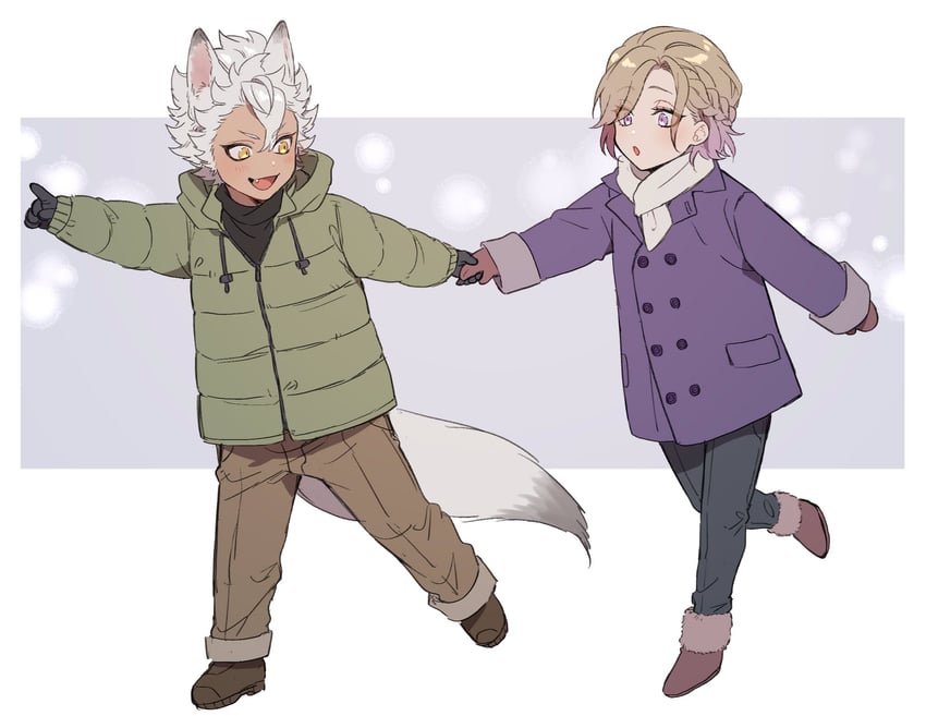 jack howl and vil schoenheit (twisted wonderland) drawn by taufu_(gnb0102)
