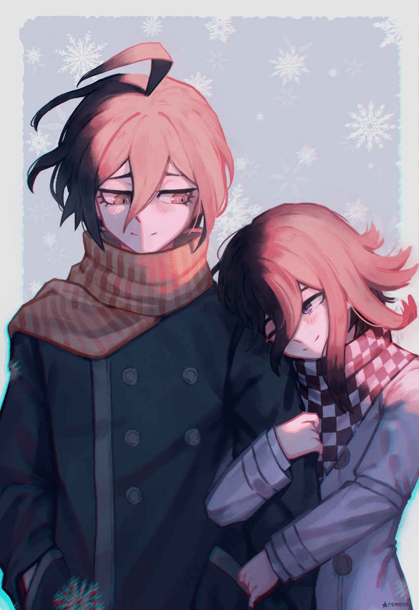 oma kokichi and saihara shuichi (danganronpa and 1 more) drawn by remonoart