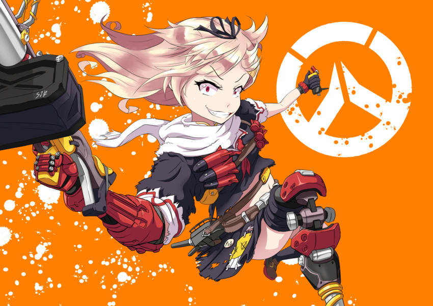 yuudachi, yuudachi kai ni, and junkrat (kantai collection and 2 more) drawn by s1k_bo1
