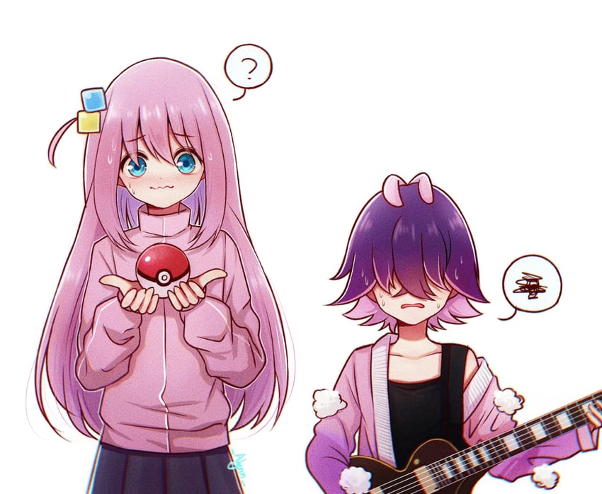 gotoh hitori, dot, and aoyama yoshino (pokemon and 2 more) drawn by alynn610