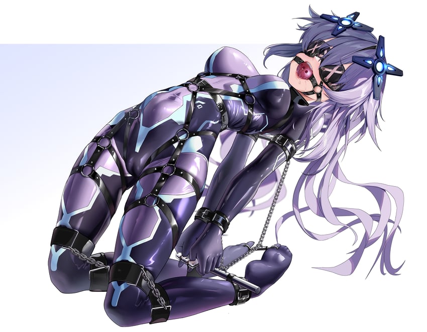 neptune, purple heart, and next purple (neptune and 1 more) drawn by maho_shi_ma