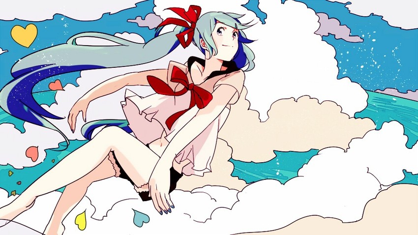 hatsune miku (vocaloid and 1 more) drawn by asuta_(syunsn)