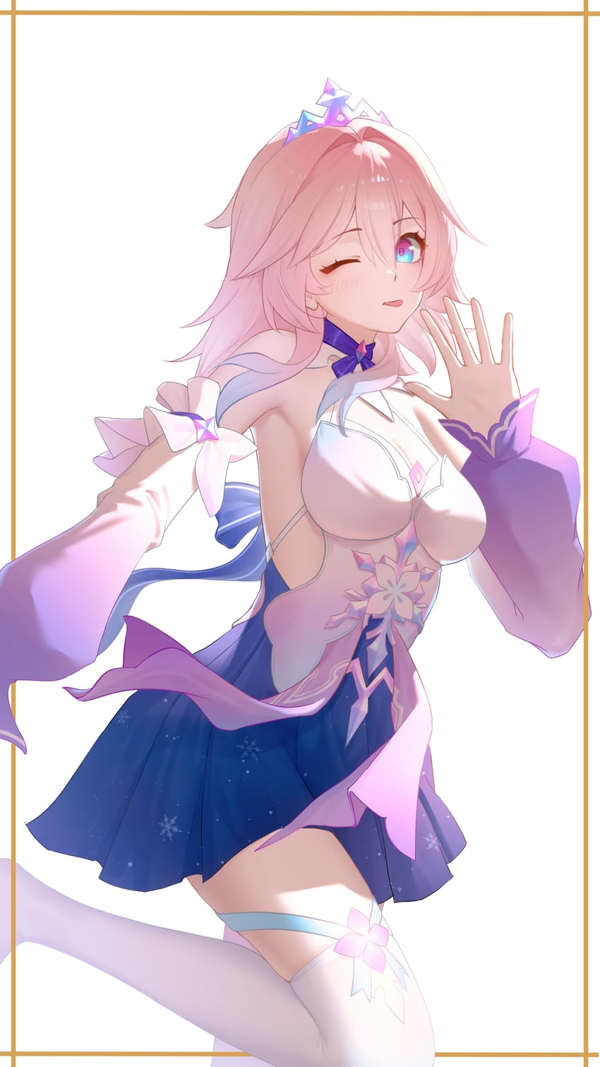 march 7th (honkai and 1 more) drawn by chijiu_jo