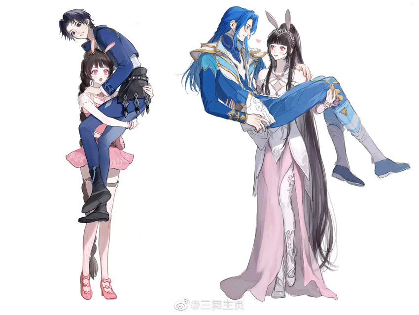 xiao wu and tang san (douluo dalu) drawn by san_wu_zhuye