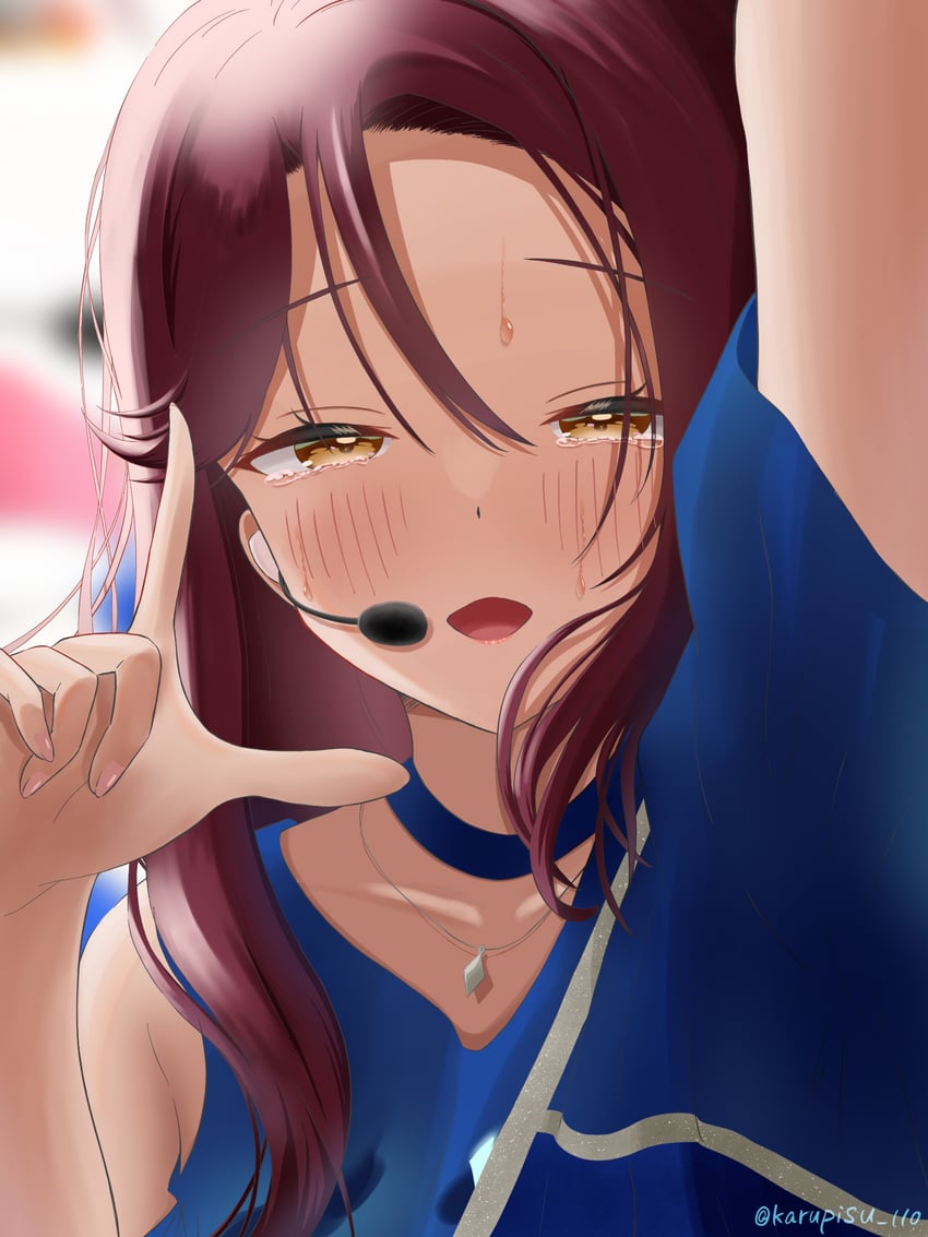 sakurauchi riko (love live! and 1 more) drawn by karupisu_110