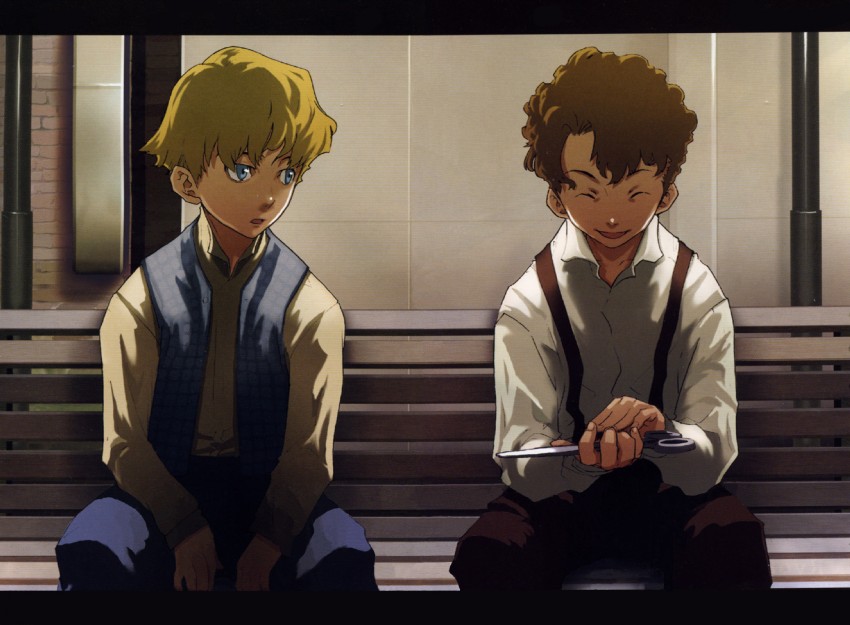 tick jefferson and tock jefferson (baccano!) drawn by enami_katsumi and narita_ryohgo_(mangaka)