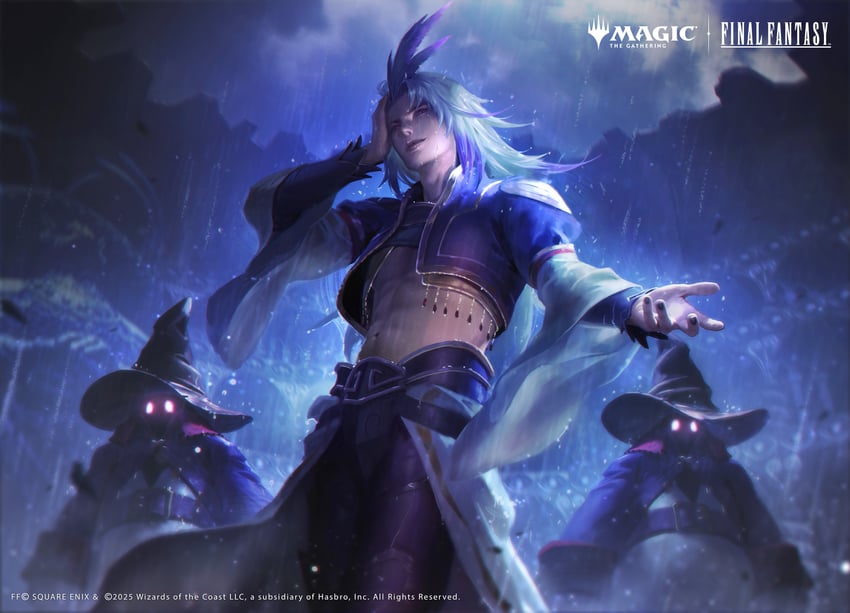 black mage and kuja (final fantasy and 2 more) drawn by joshua_raphael