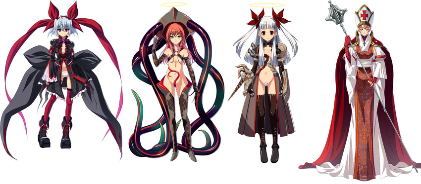 mephisto, maria cardinal, lucille, and faith (injoku toshi/daten no nie)