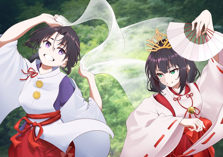 houjou tokiyuki and shizuku (nige jouzu no wakagimi) drawn by n_t_(user_ezmk2485)