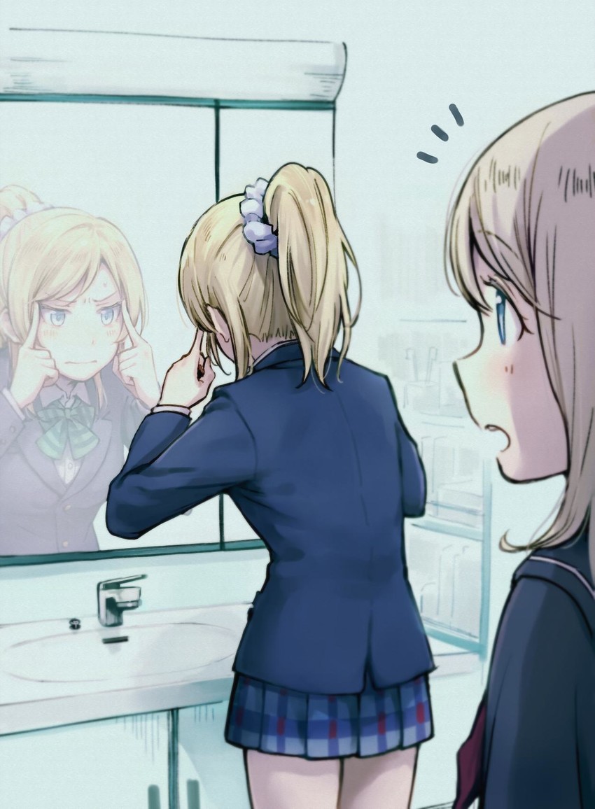 ayase eli and ayase alisa (love live! and 1 more) drawn by yukiiti