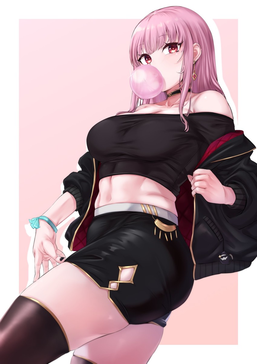mori calliope (hololive and 1 more) drawn by moisture_(chichi)