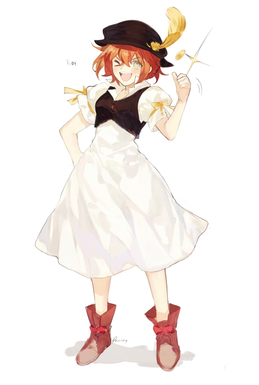 tressa colzione (octopath traveler and 1 more) drawn by aubz