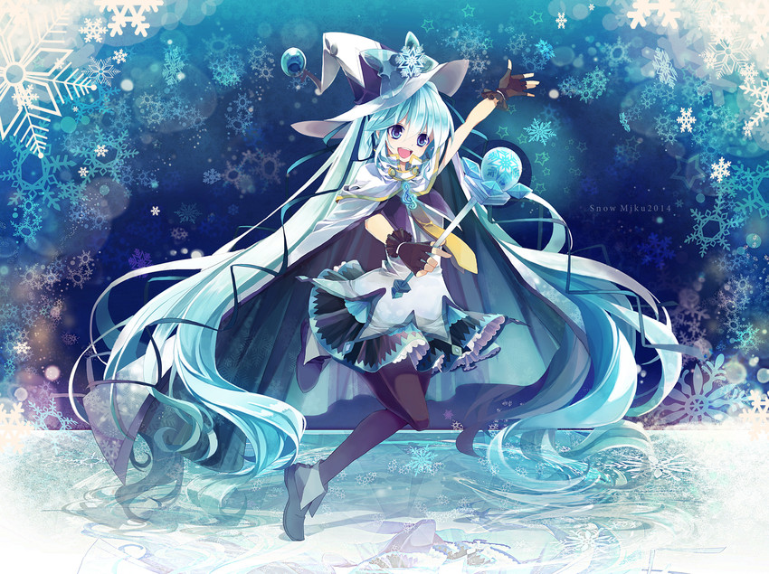 hatsune miku and yuki miku (vocaloid and 1 more) drawn by t_miyanagi