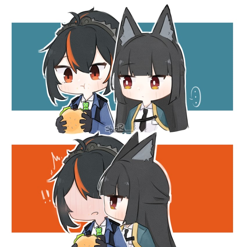 hoshimi miyabi and zhu yuan (zenless zone zero) drawn by shiio_rii