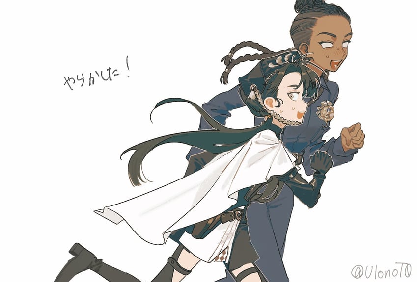 liang yue and poitier (reverse:1999) drawn by oji-sama_(ochi4t)