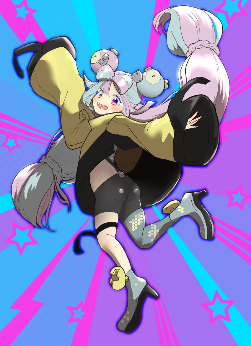 iono (pokemon and 1 more) drawn by apple_rooftop